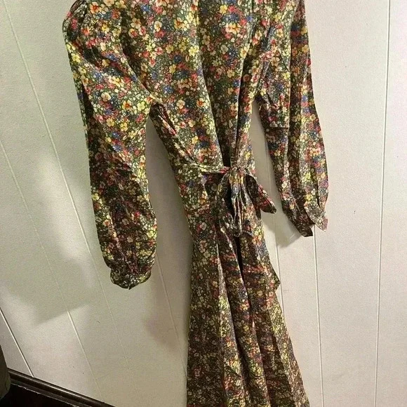 NWT DEN Doen Charleston Dress Green Valley Floral XS Women